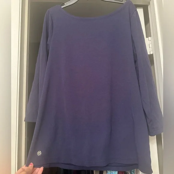 EUC Lilly Pulitzer boatneck knit top - Picture 1 of 3
